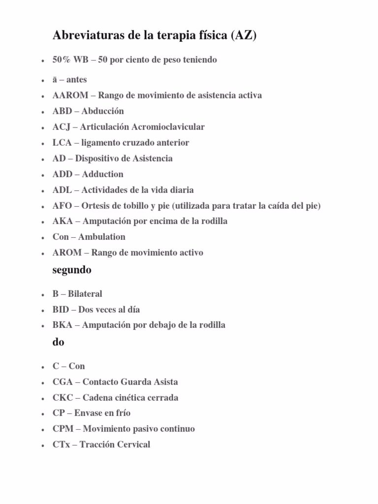 ¿Cuáles son las siglas de cirugía ortopedica y Traumatología?