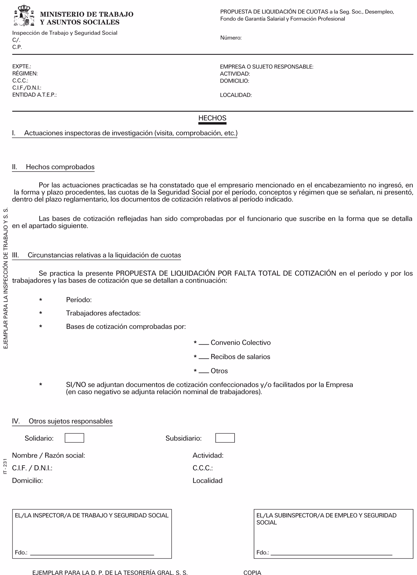 ¿Cuánto cuesta el Acta de liquidación por no cotizar a la Seguridad Social?