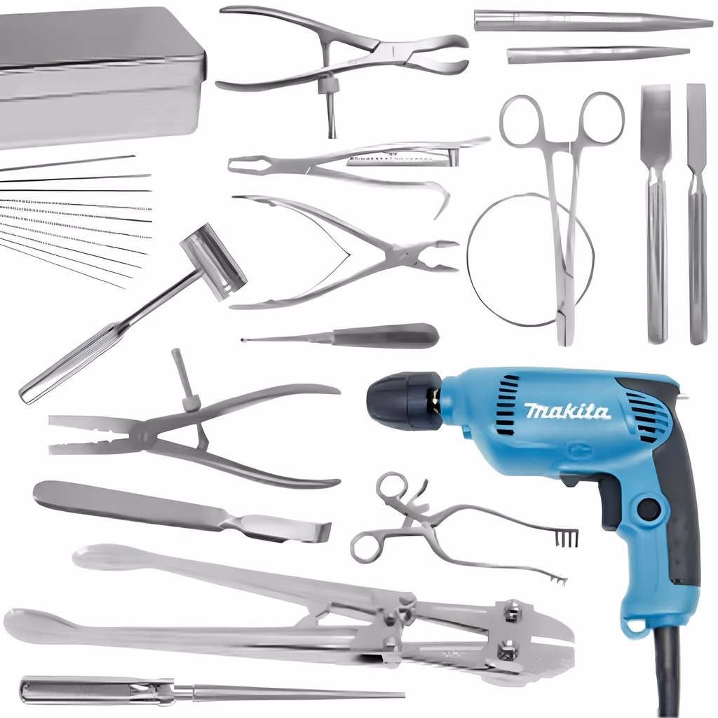 Quais são as características da caixa de instrumentos cirúrgicos?