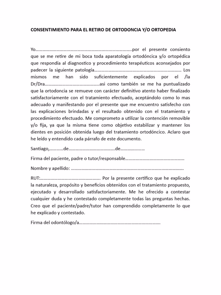 ¿Qué es el consentimiento informado EN ODONTOLOGIA?