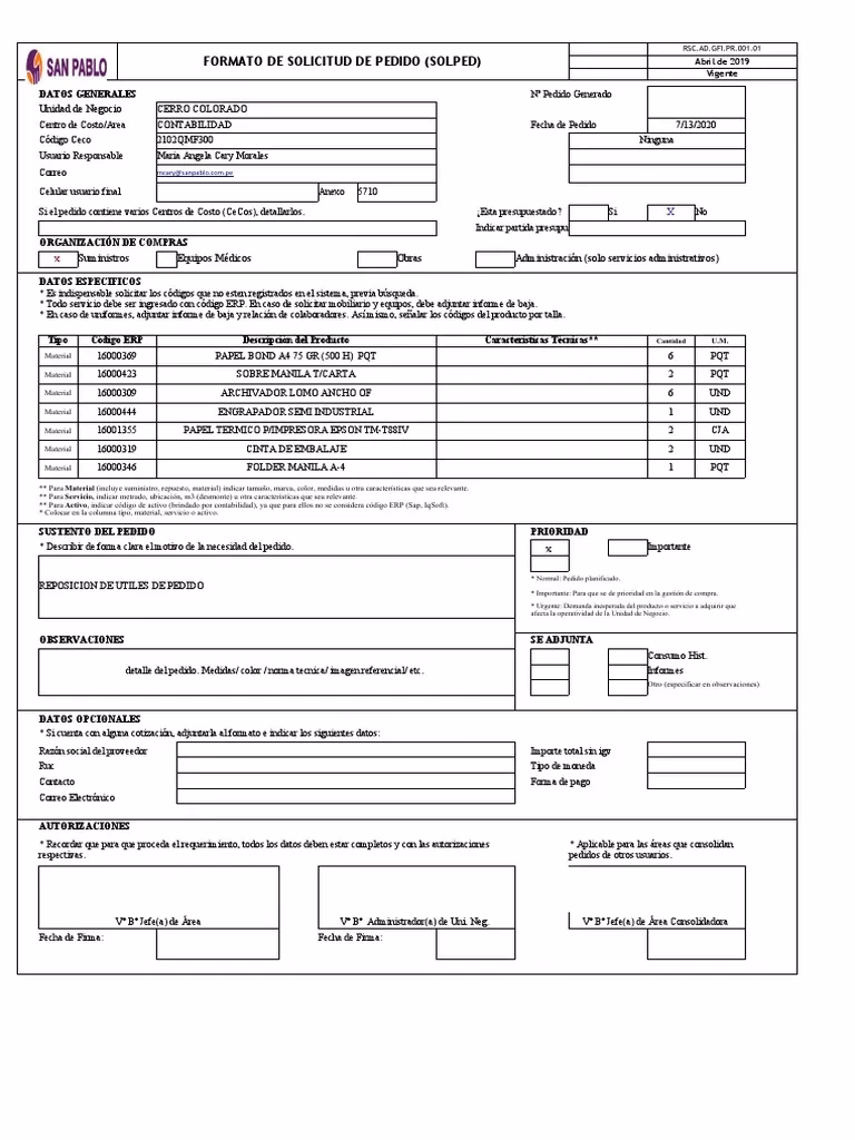 ¿Cómo crear una plantilla de orden de pedido?