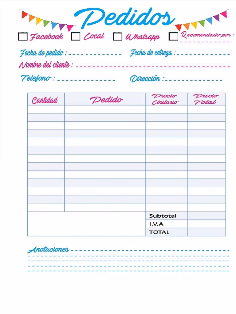 ¿Qué es una hoja de pedido efectiva?